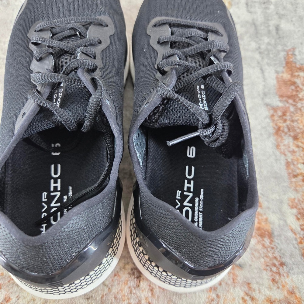 Under Armour HOVR Sonic 6 Running Shoes Womens 9 Black White 3026128-003 - Picture 6 of 14